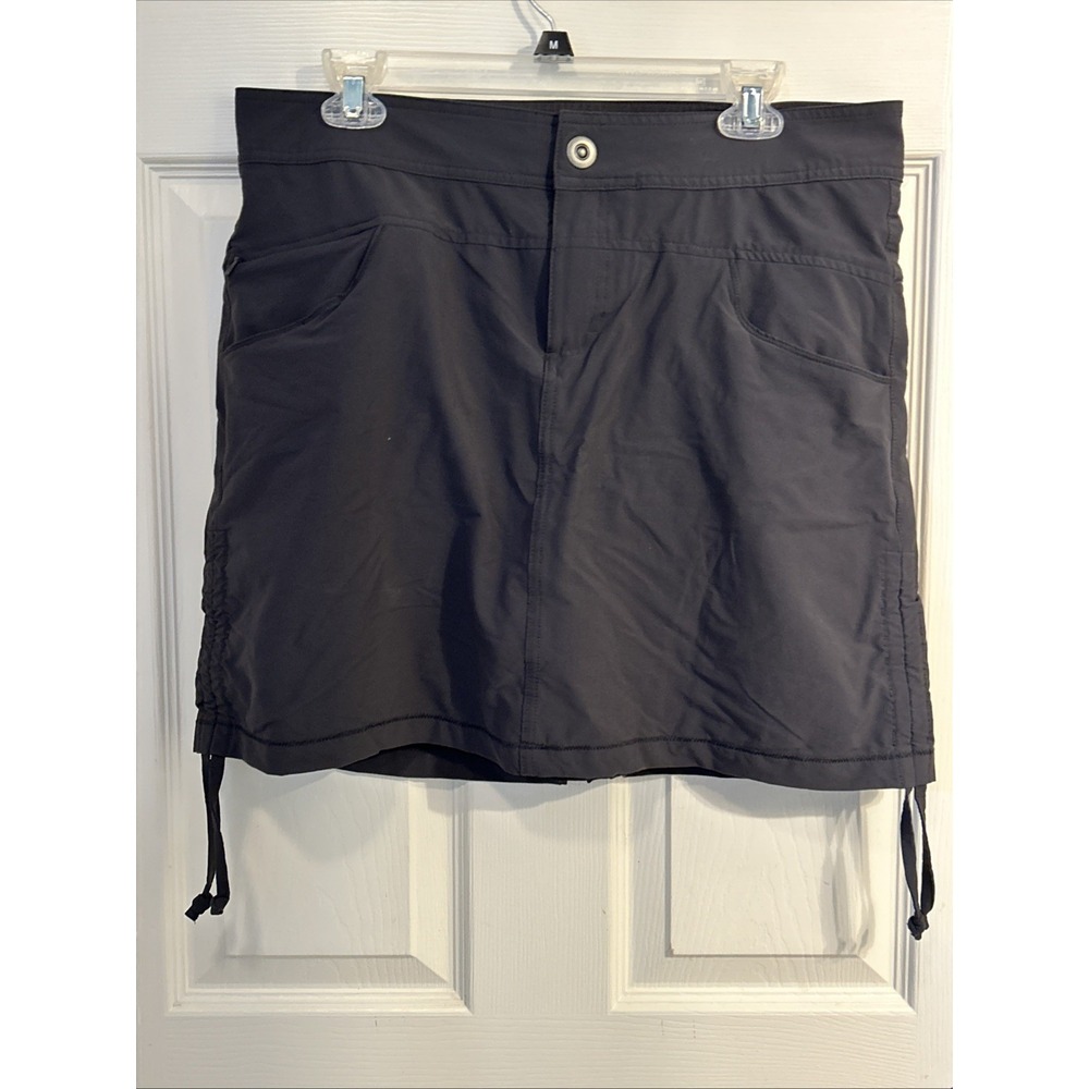 Cabela's Skort Women Size 10 Gray Stretch‎ Ruched Athletic Tennis Golf